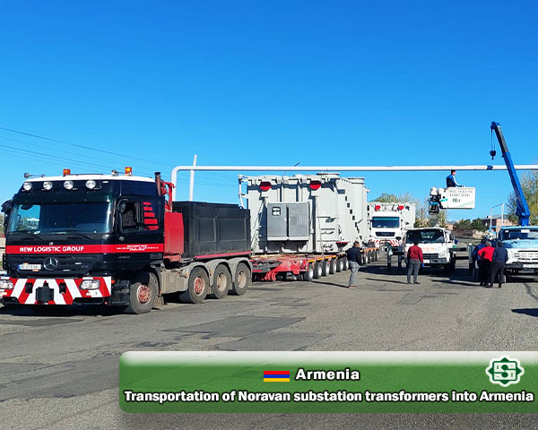Transportation of Noravan substation  Transformers into Armenia