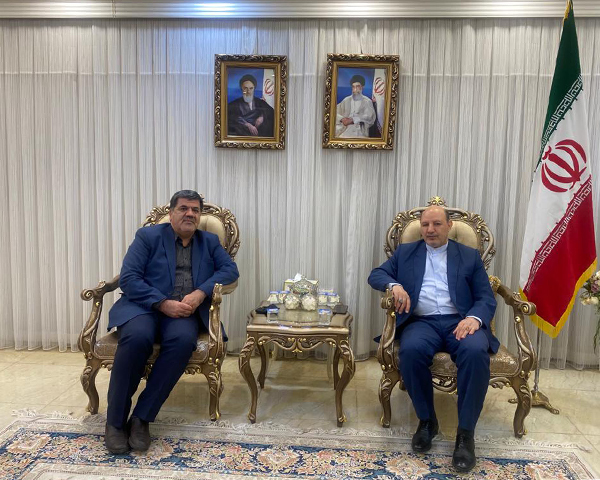 لقاء مدیر عام شرکة صانیر مع سعادة القنصول للجمهوریة الأسلامیة فی اقلیم کردستان