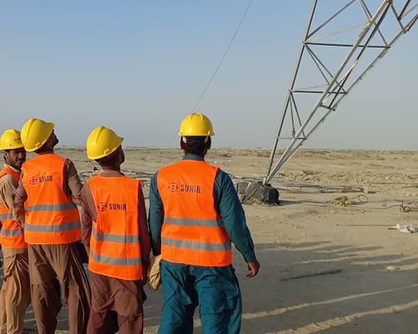 Start of construction the first part of the 220 kV transmission line project in Gwadar, Pakistan
